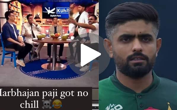 [Watch] Harbhajan Singh Lands In Controversy By Laughing On Babar Azam On Air